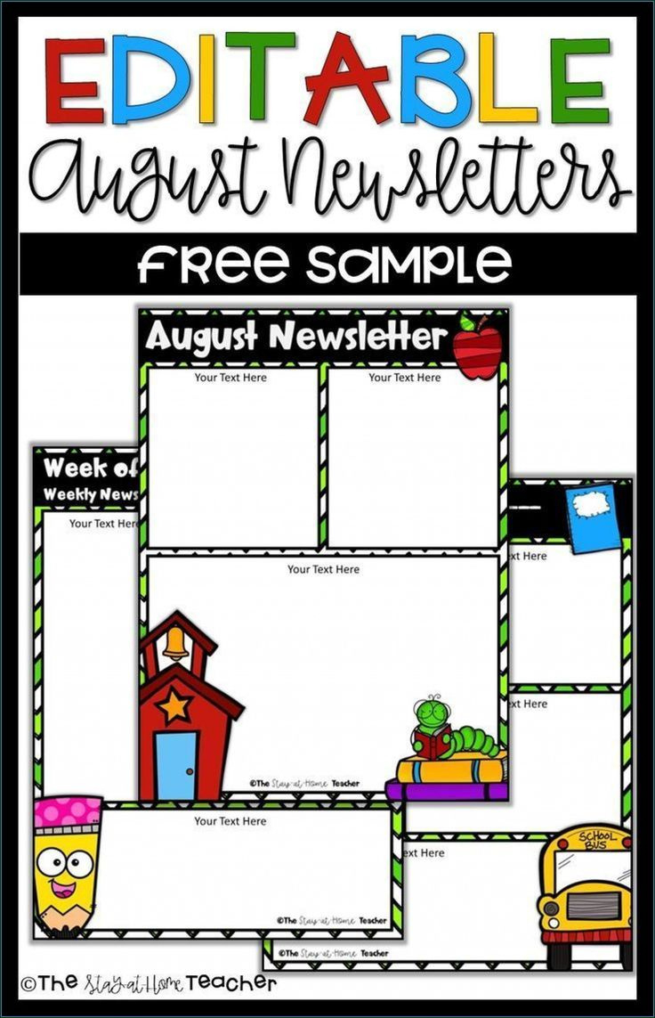Free Editable Preschool Newsletter Templates For Word Templates-1 within Free Printable Preschool Newsletter Templates