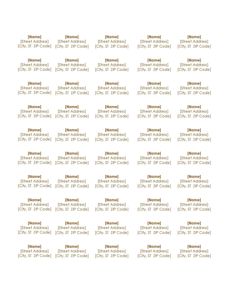 Free Editable Return Address Label Templates (Word, Pdf) inside Free Printable Return Address Label Templates