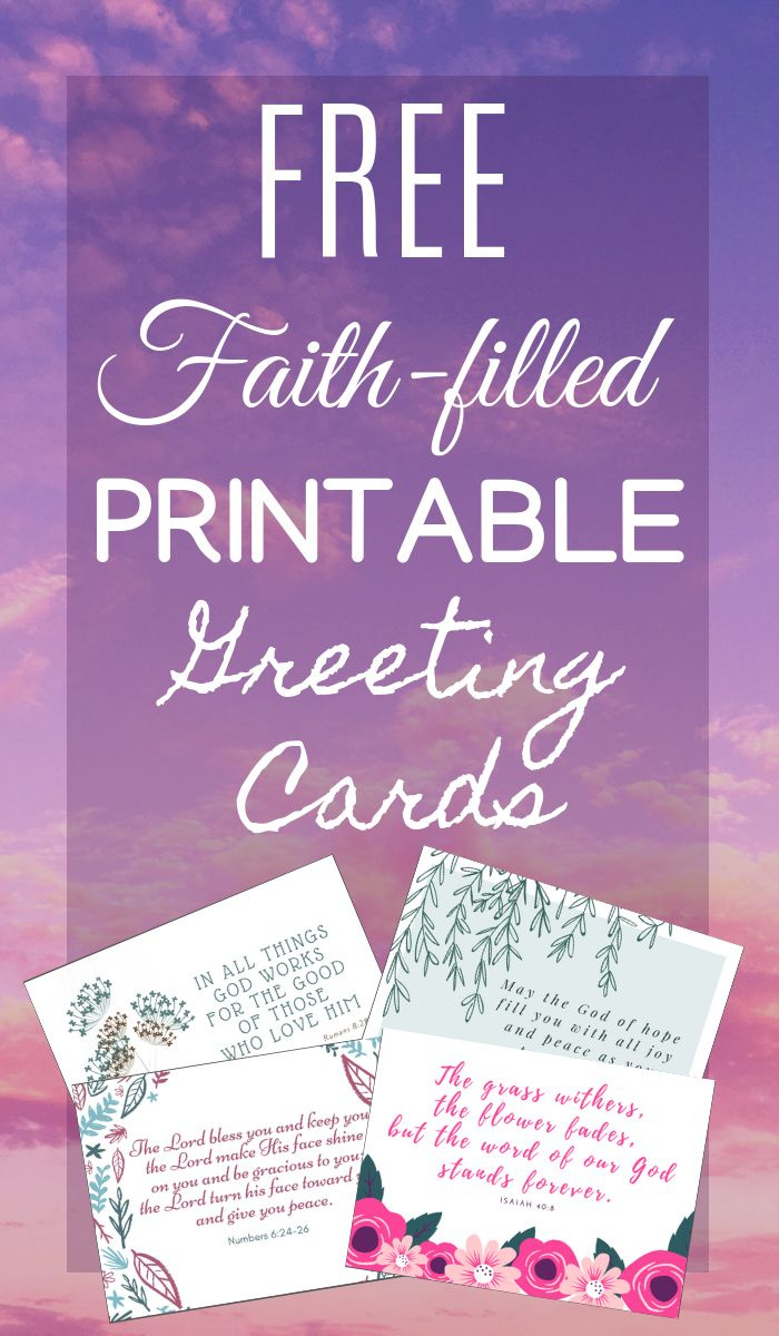 Free Faith-Filled Printable Greeting Cards within Christian Greeting Cards Free Printable