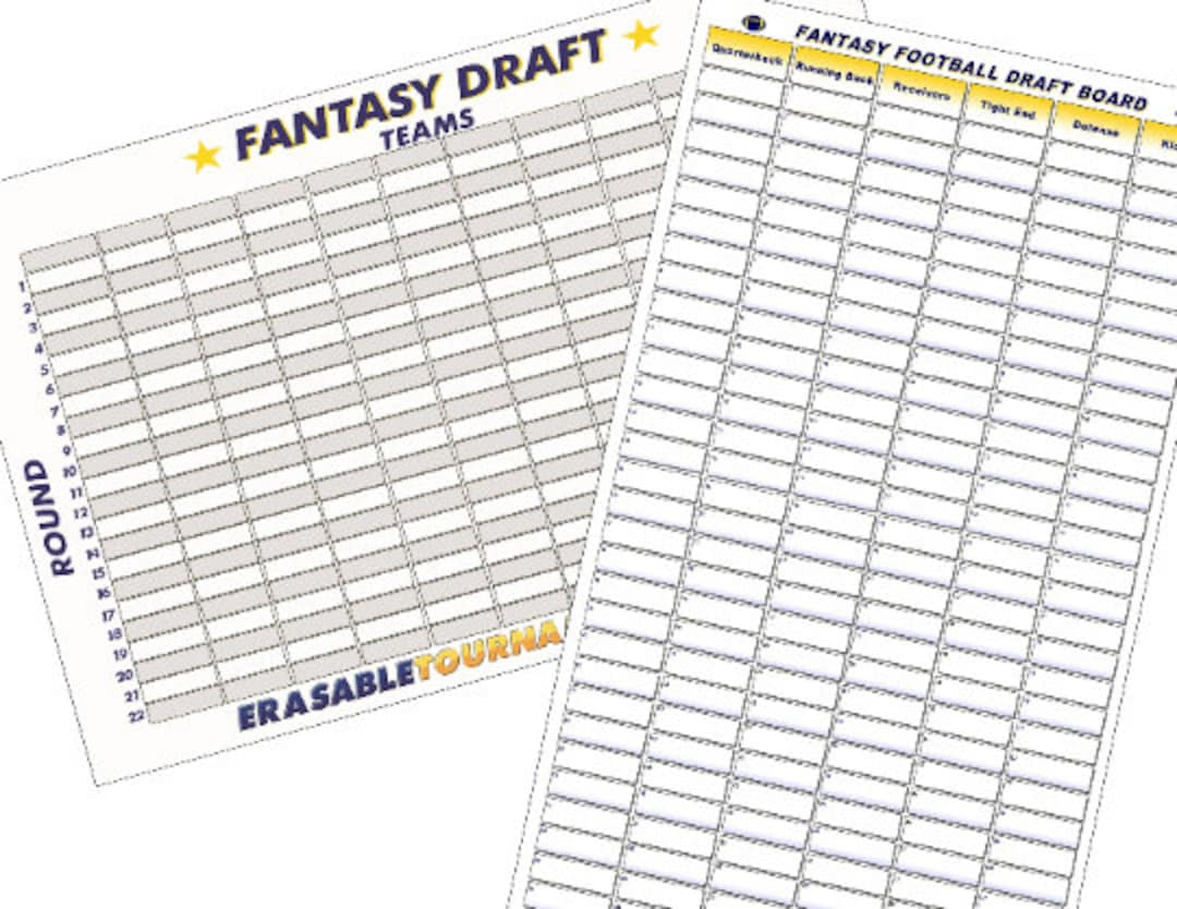 Free Fantasy Football Draft Kit Sales (Midfield Magic 2025 Fantasy throughout Free Printable Draft Board