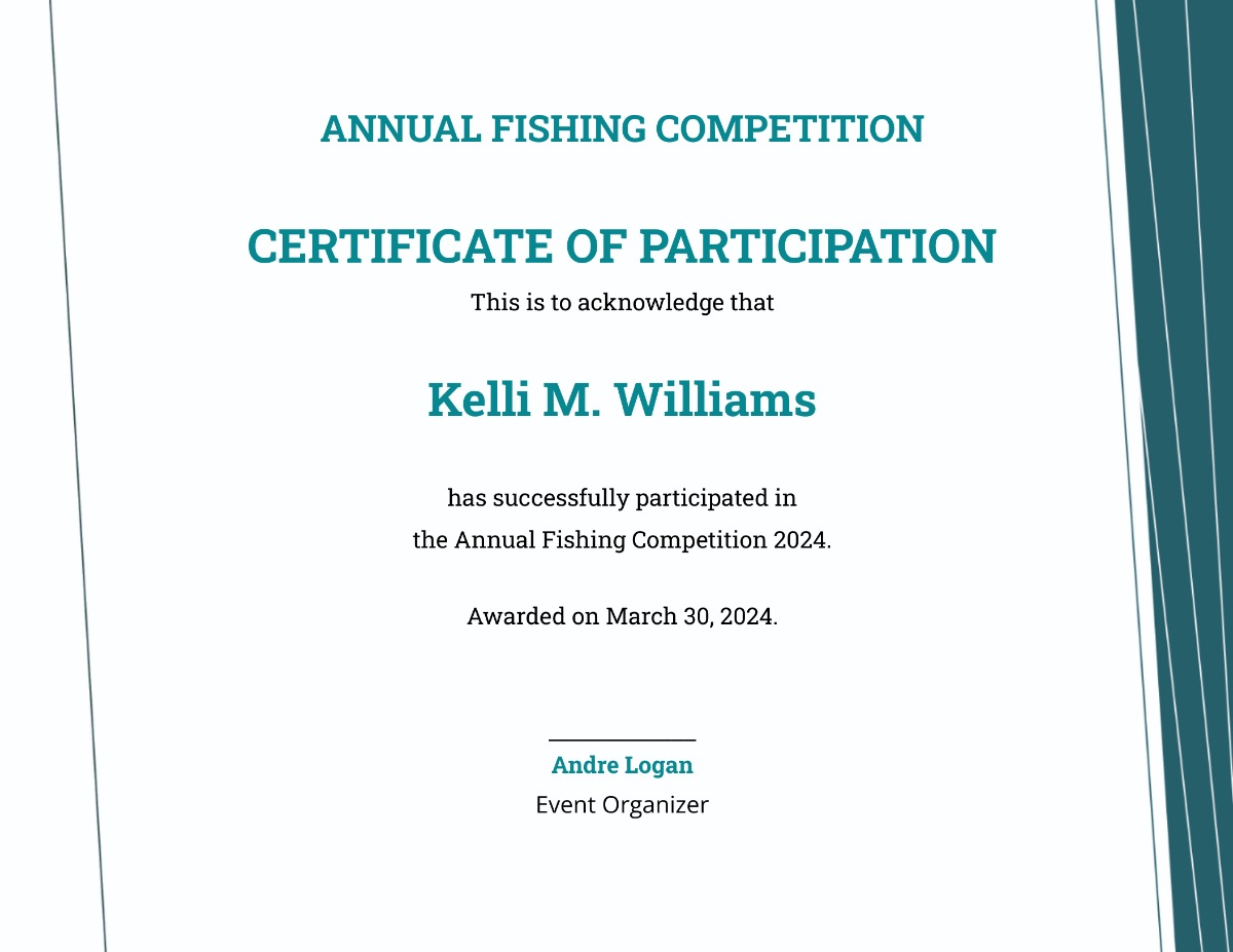 Free Fishing Certificate Template To Edit Online within Free Fishing Certificate Templates