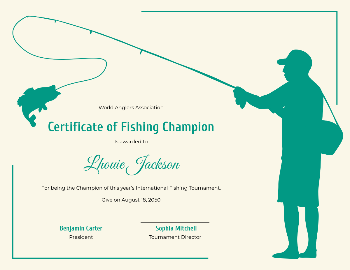 Free Fishing Champion Certificate Template To Edit Online within Free Fishing Certificate Templates