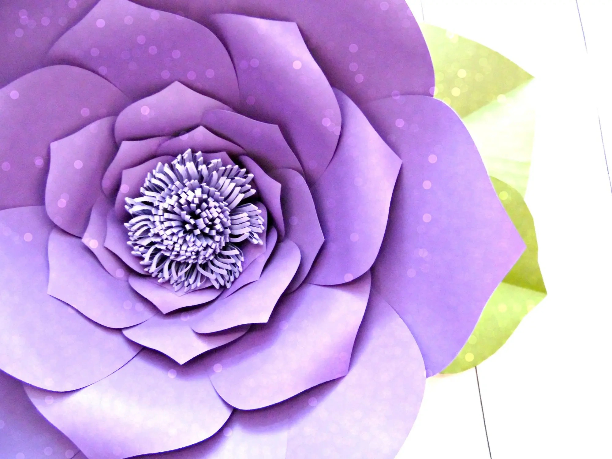 Free Flower Template: How To Make Large Paper Flowers regarding Free Printable Paper Flower Patterns