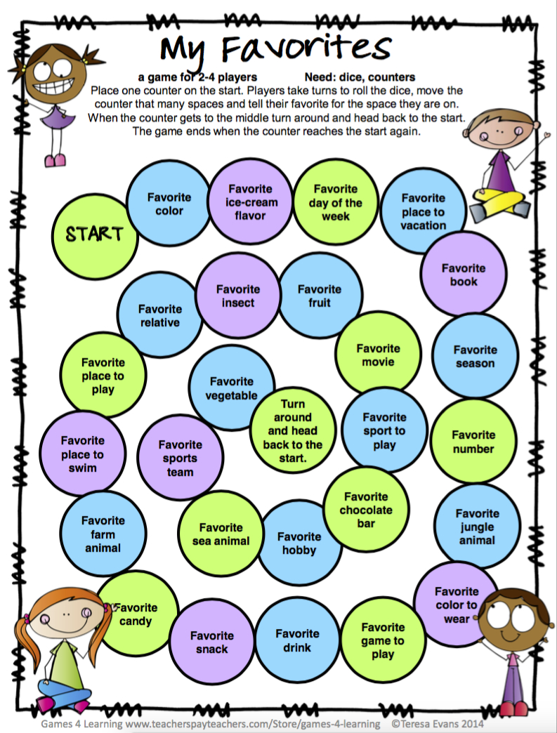 Free Games - Print And Play | English With Kids within Free Printable Turn Taking Games
