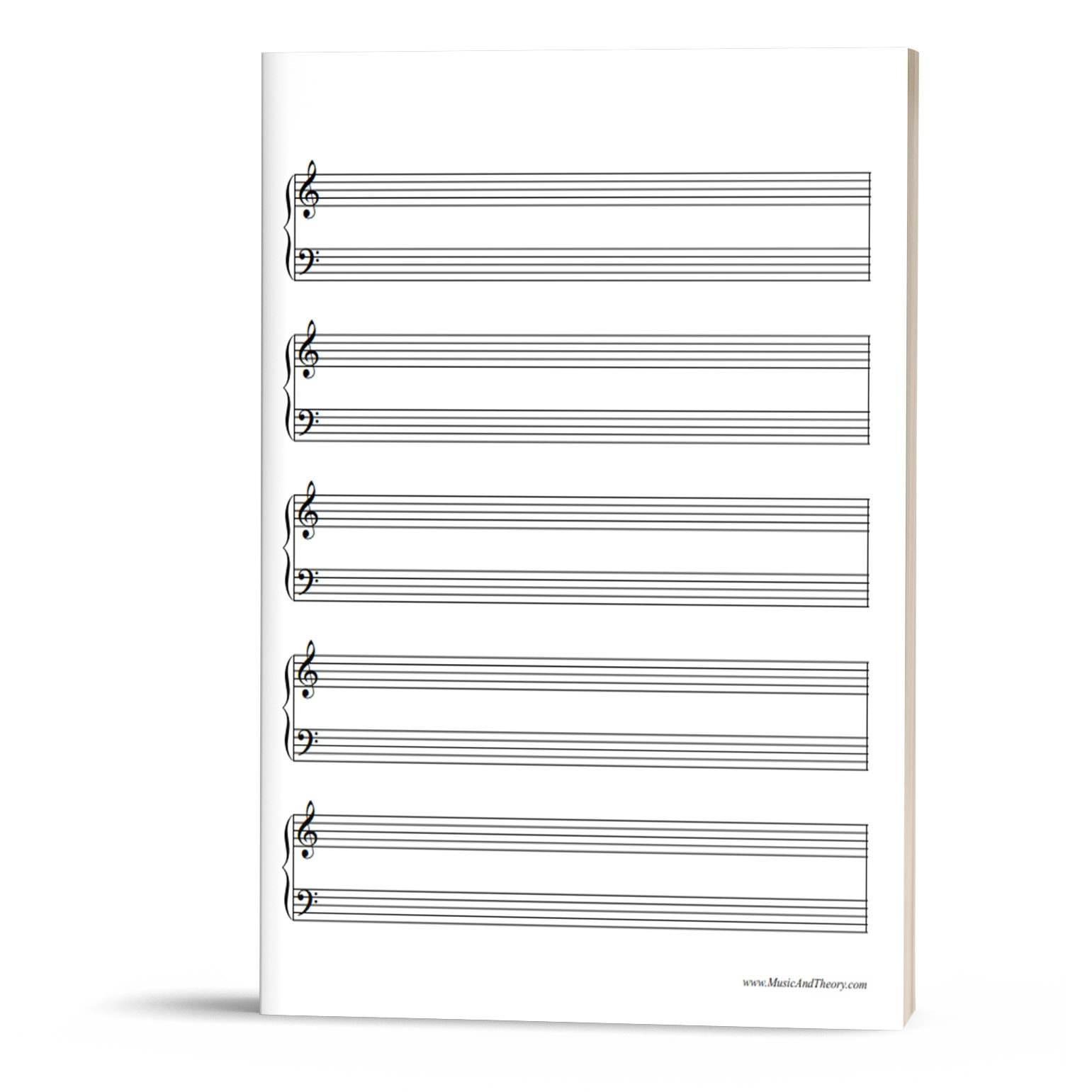 Free: Grand Staff Manuscript Paper (Music Staff Paper pertaining to Free Printable Music Staff Paper