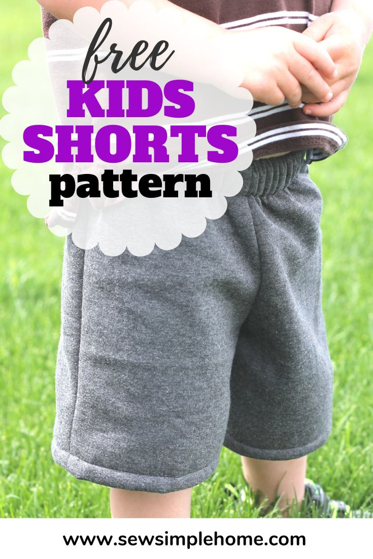 Free Kids Shorts Pattern For Summer | Sew Simple Home throughout Free Printable Boys Shorts Pattern