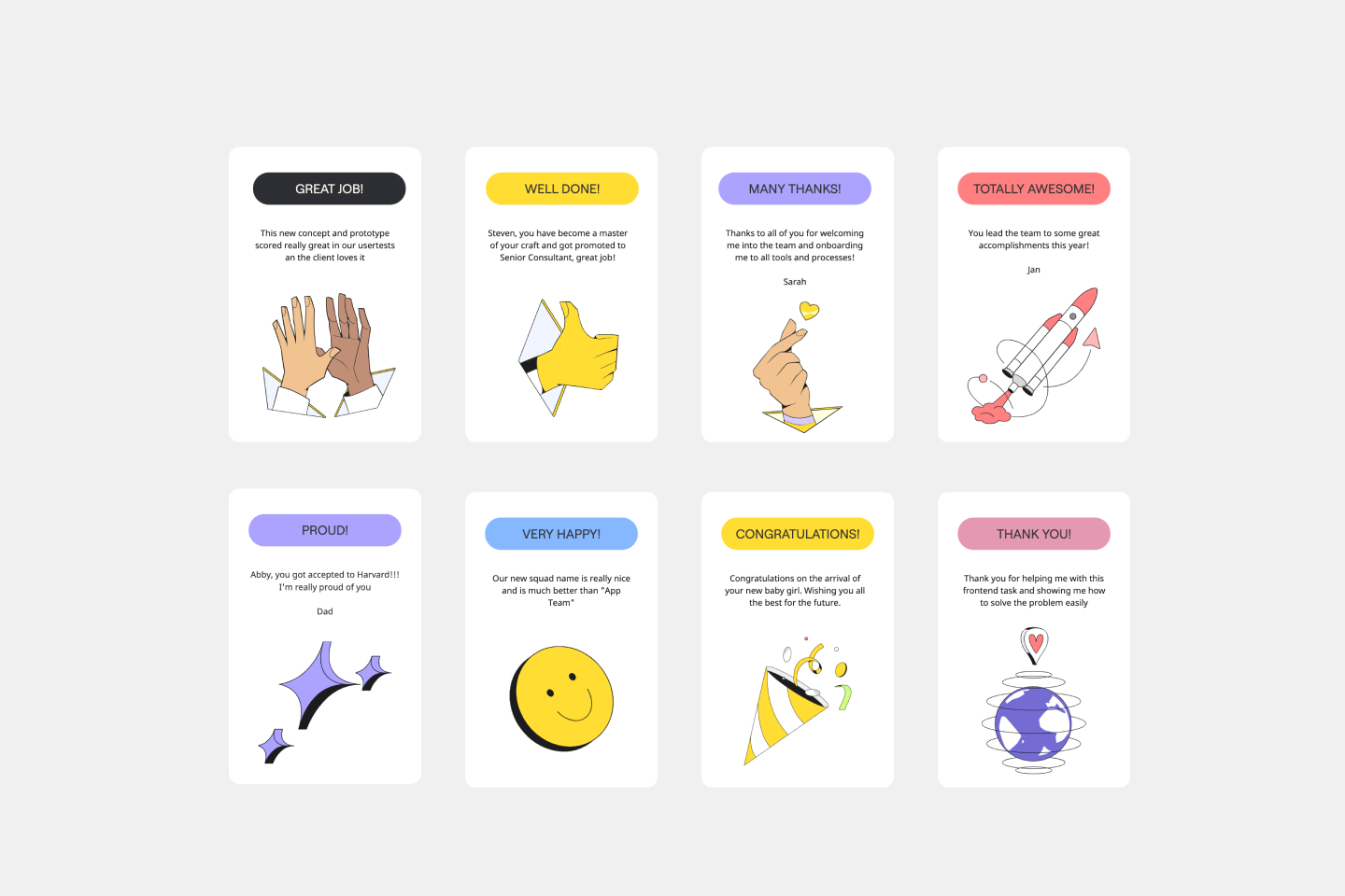 Free Kudos Template | Miro 2025 pertaining to Free Kudos Template
