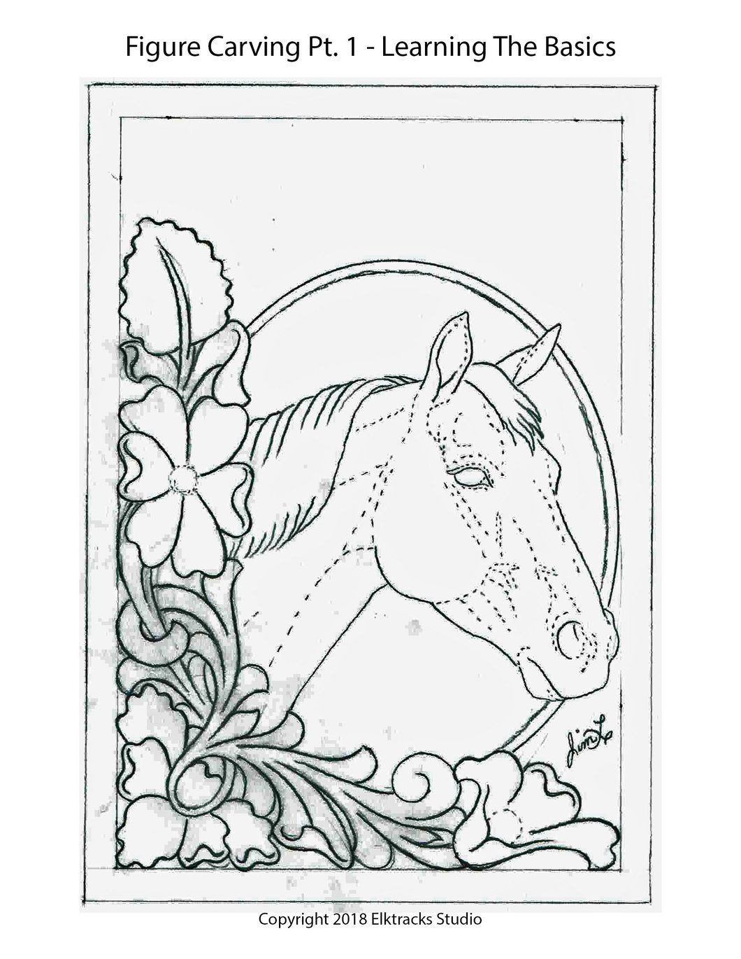 Free Leather Pattern For Figure Carving Pt 1 - Learning The Basics in Free Printable Leather Tooling Patterns