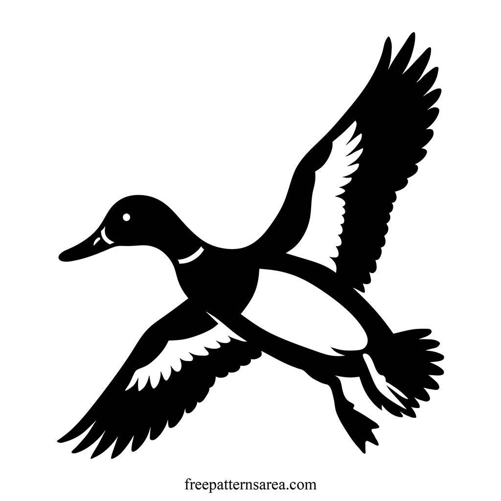 Free Mallard Duck Silhouette And Vector Art Designs - Freepatternsarea regarding Free Printable Stencils of Mallard Ducks