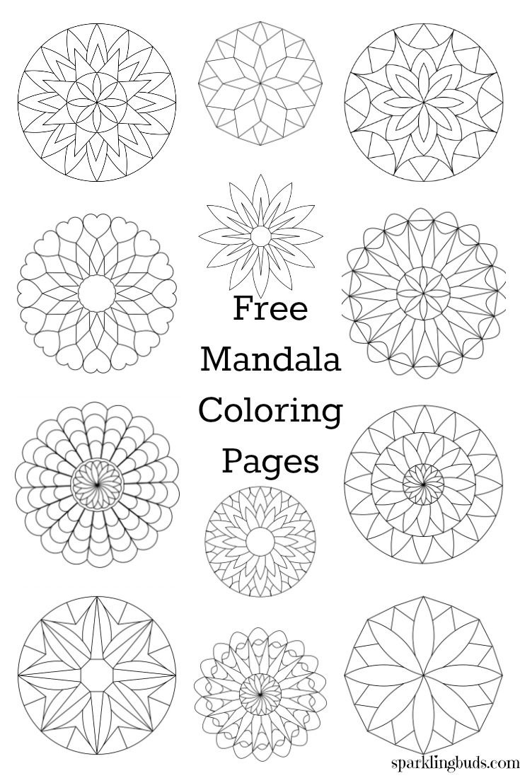Free Mandala Coloring Pages with regard to Printable Free Dot Mandala Patterns