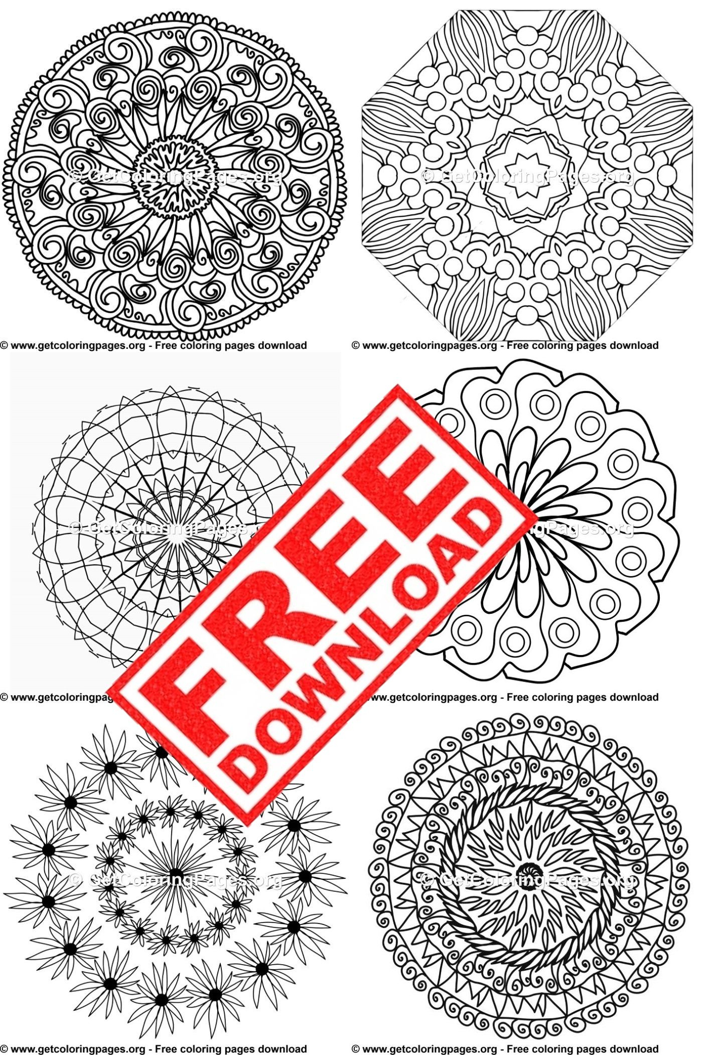 Free Mandala Printables intended for Printable Free Dot Mandala Patterns