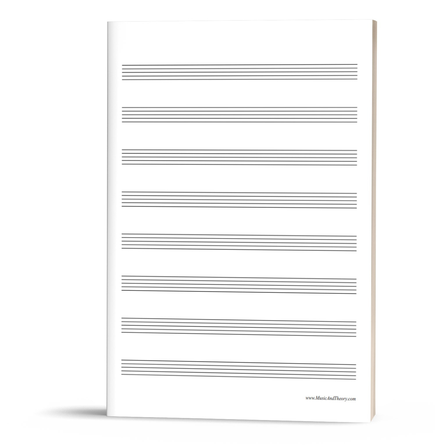 Free: Manuscript Paper (Music Staff Paper) | Musicandtheory pertaining to Free Printable Music Staff Paper