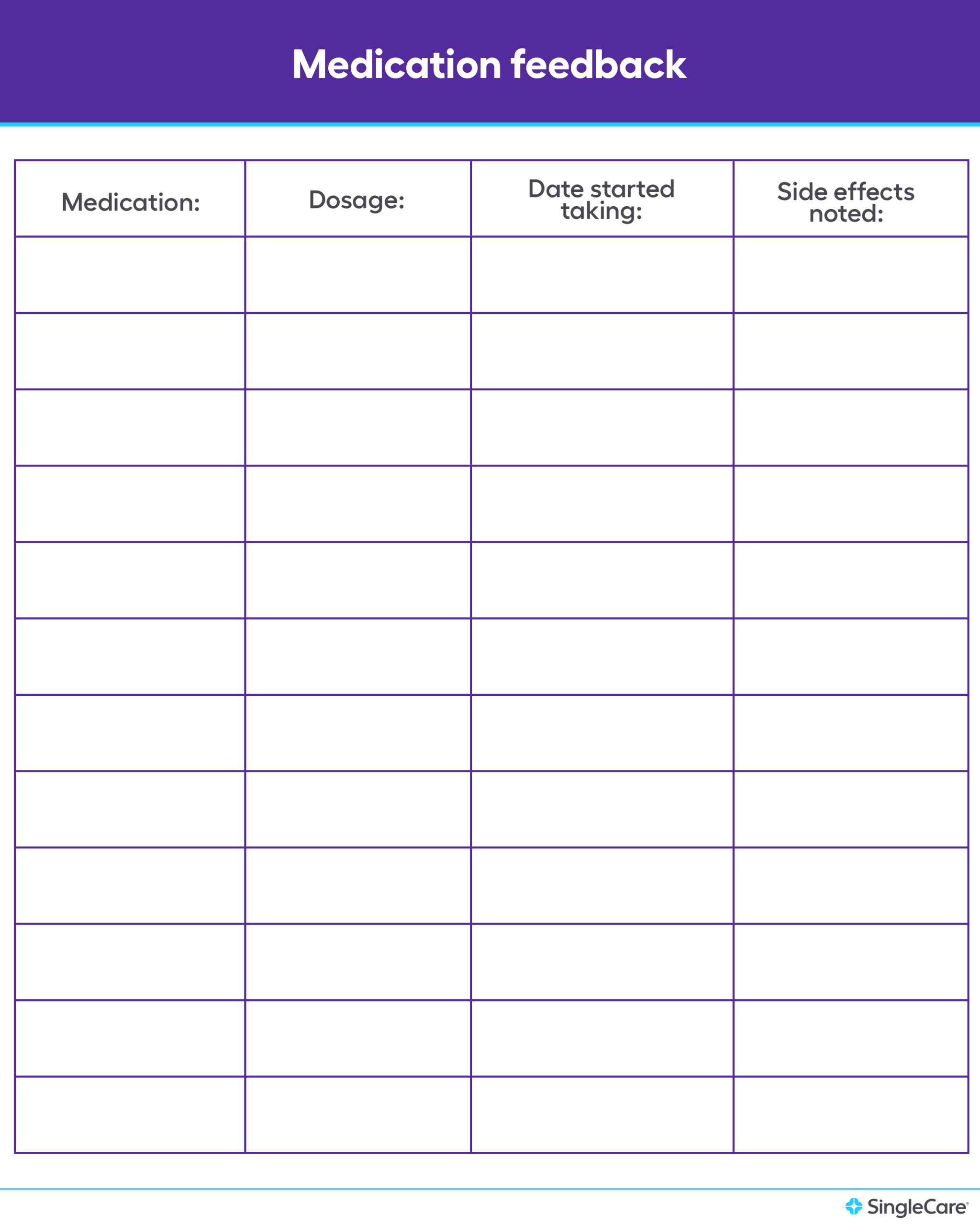 Free Medication List Templates For Patients And Caregivers pertaining to Free Printable Medicine List