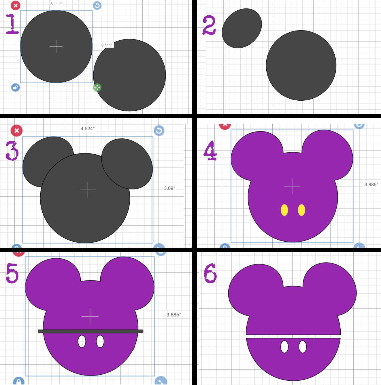 Free Mickey Mouse Cricut Mask Template ⋆ Extraordinary Chaos in Free Mickey Mouse Cut Out Printables