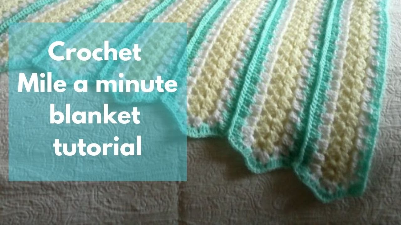 Free Mile-A-Minute Crochet Blanket Pattern - Learn How-To Crochet intended for Free Printable Mile a Minute Crochet Patterns