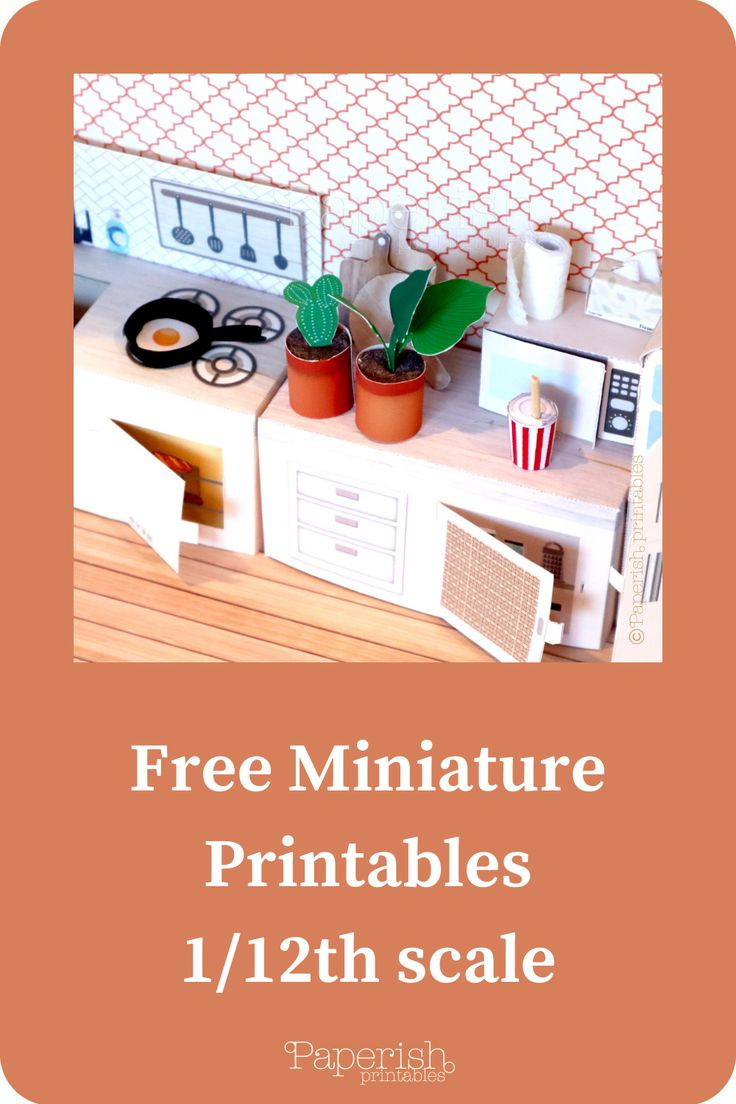 Free Miniature Printables In 1/12Th Scale intended for Free 1-12 Scale Printables