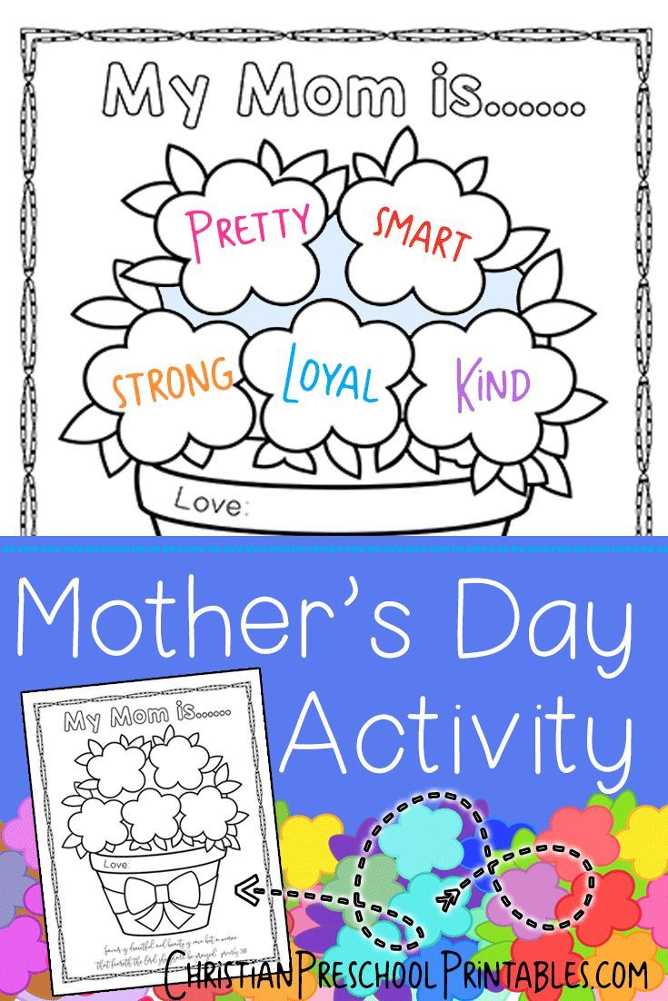 Free Mother&amp;#039;S Day Bible Coloring Pages with Free Printable Christian Mothers Day Crafts