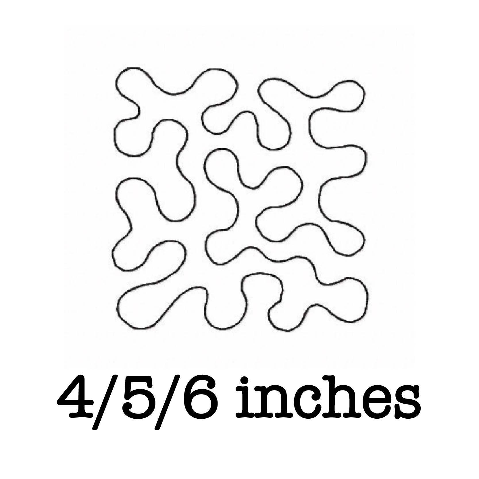 Free Motion Quilting Block Stipple Meander (Single Run) Machine pertaining to Free Stippling Printable Patterns