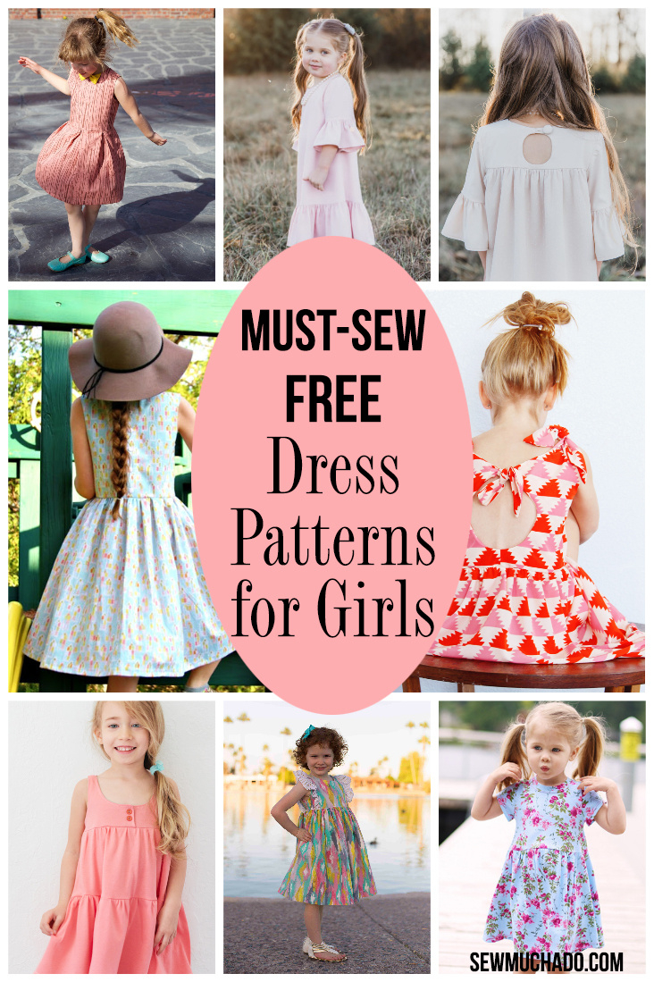Free Must-Sew Dress Patterns For Girls - Sew Much Ado throughout Free Printable Toddler Dress Patterns