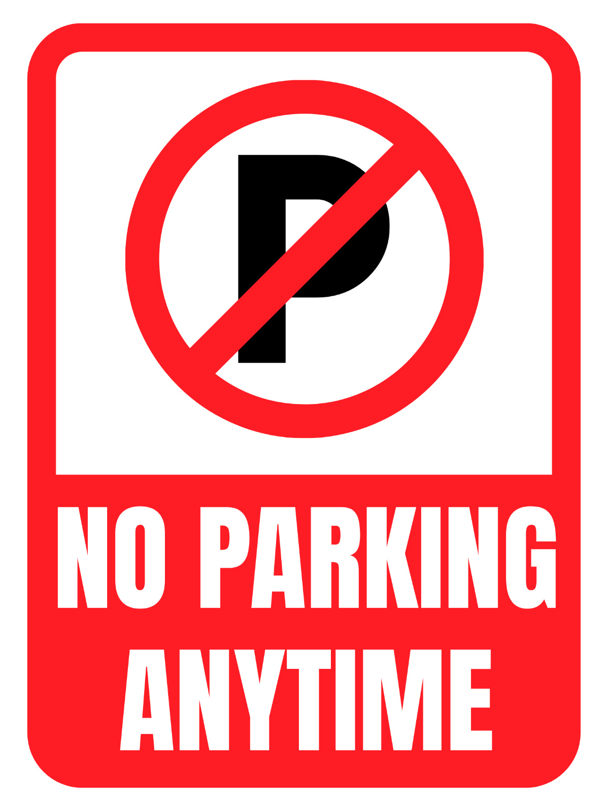 Free No Parking Sign Template To Edit Online with Template Free Free Printable No Parking Signs