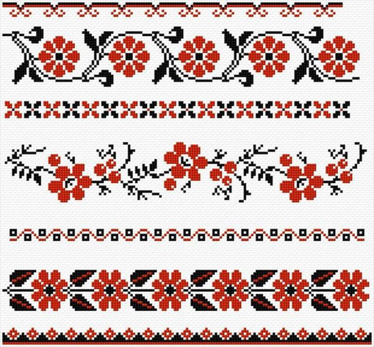 Free Online Cross Stitch Border Patterns - Hubpages within Free Cross Stitch Borders Printable