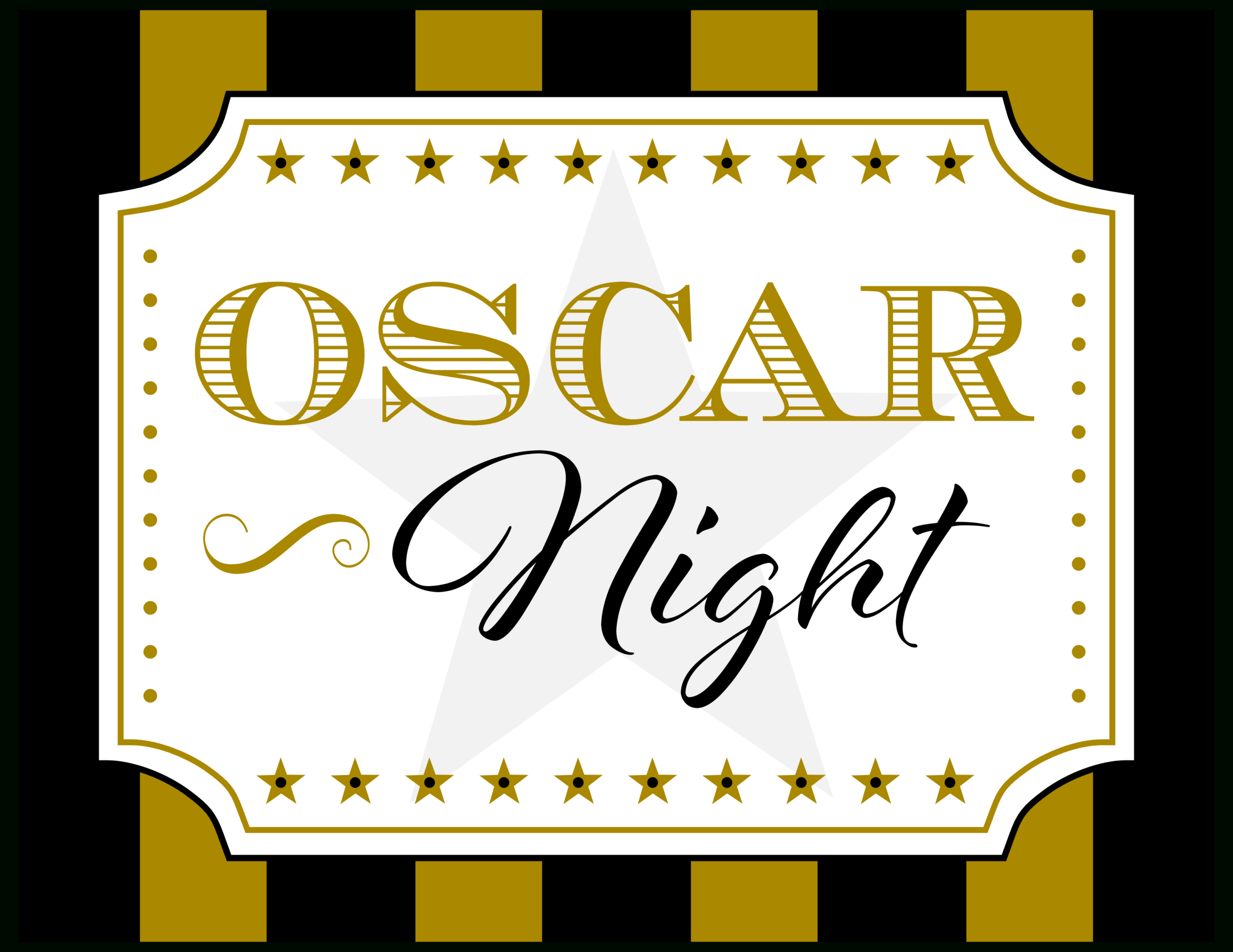 Free Oscar Night Party Printables | Catch My Party in Free Oscar Printables