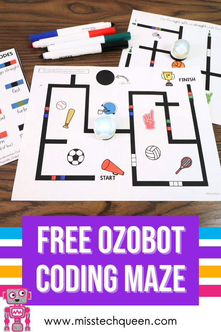 Free Ozobot Coding Maze For Kids inside Free Ozobot Printables