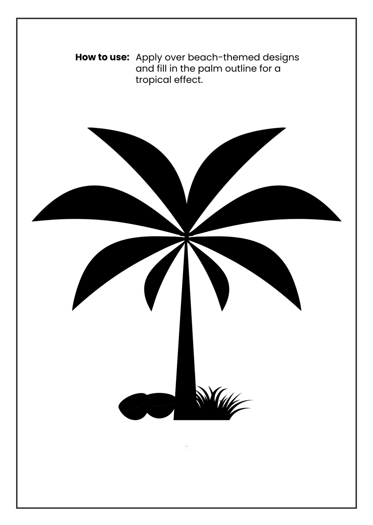 Free Palm Tree Stencil Template To Edit Online for Free Printable Palm Tree Stencils