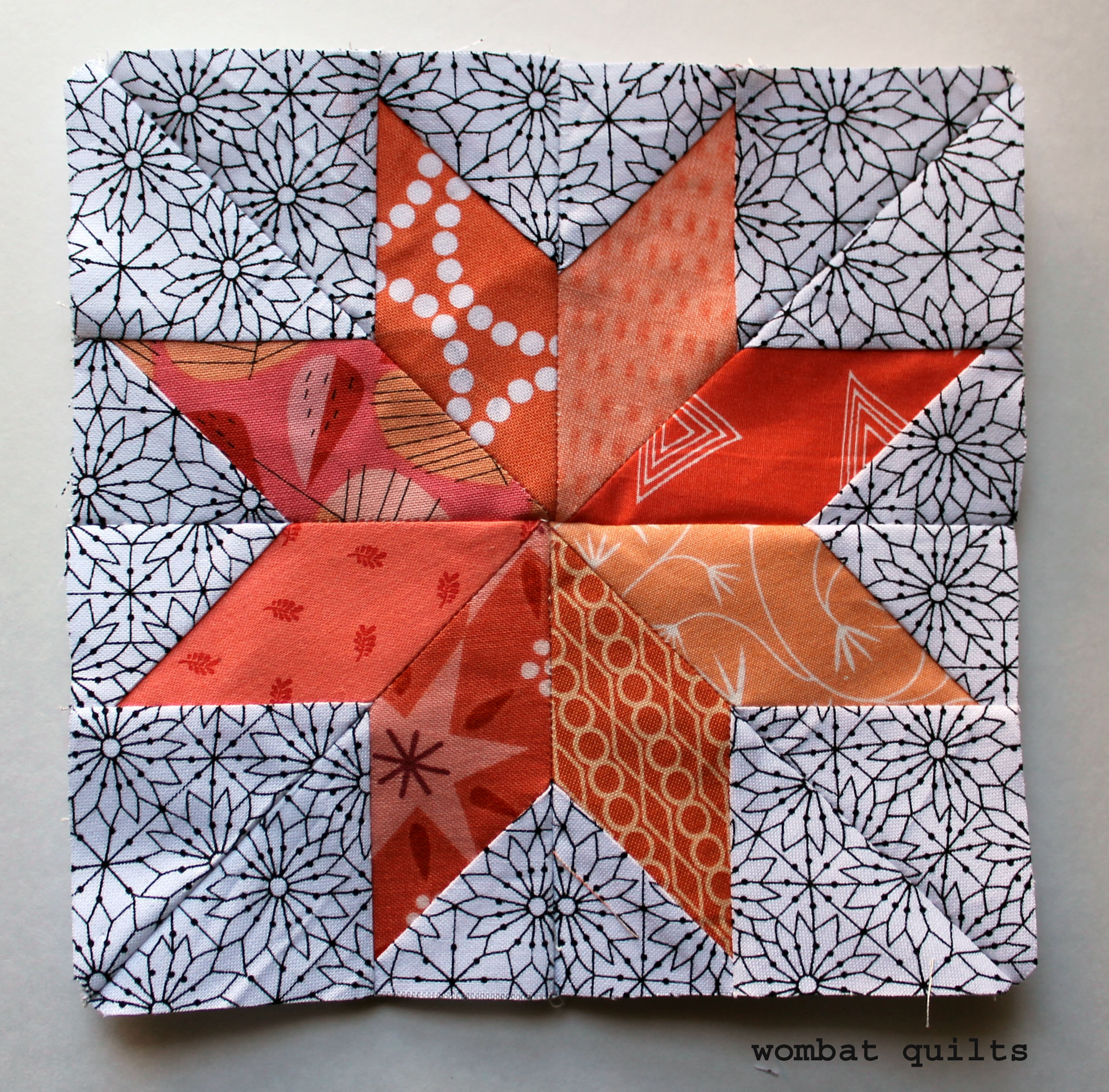 Free Paper Piecing Pattern” | Wombat Quilts throughout Free Printable Paper Piecing Patterns