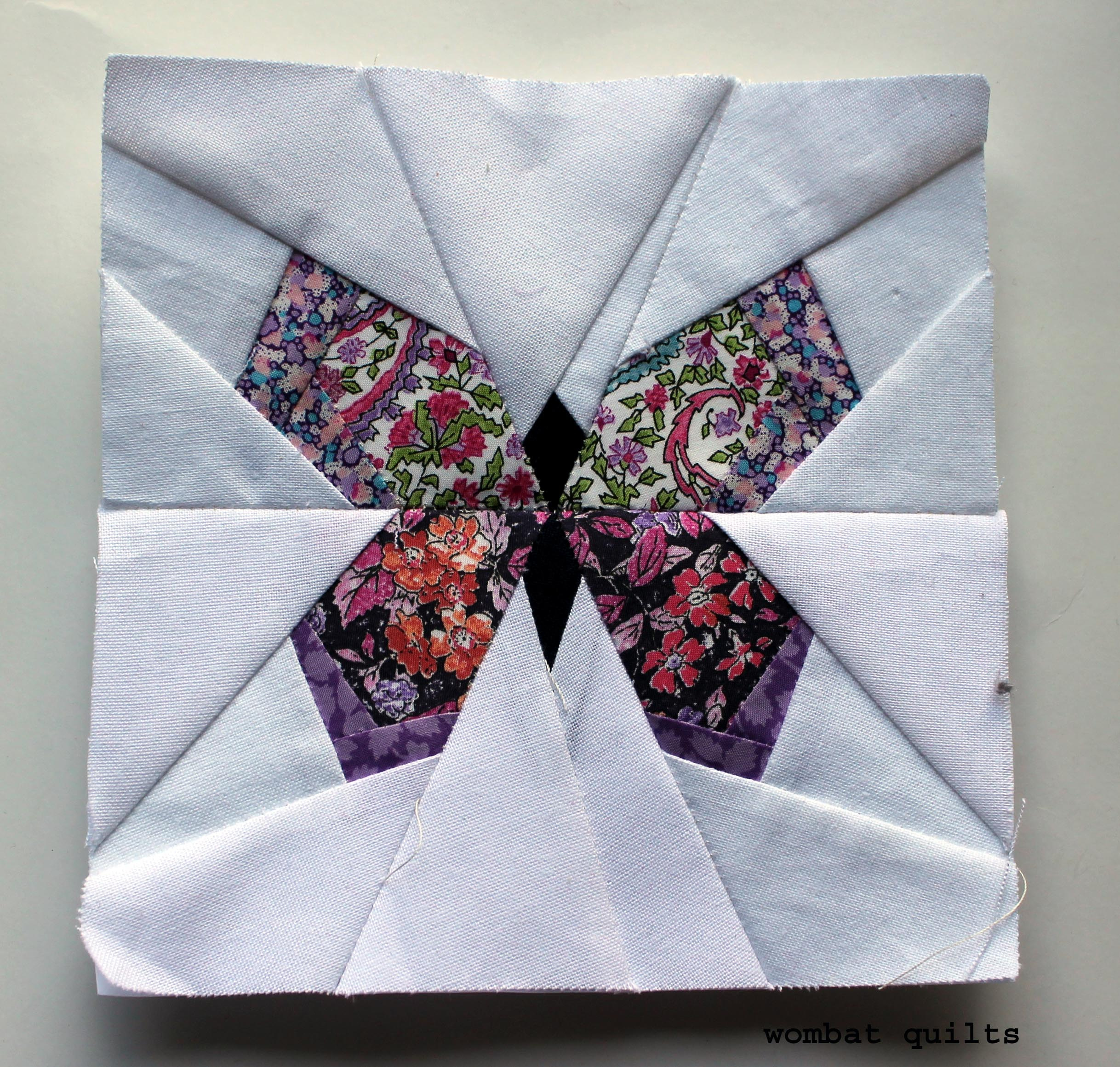 Free Paper Piecing Patterns | Wombat Quilts regarding Free Printable Flower Paper Piecing Patterns For Quilting