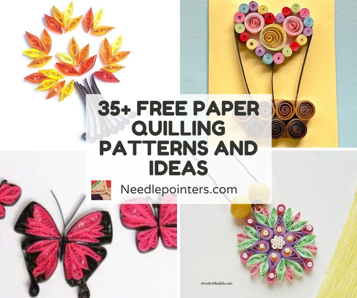 Free Paper Quilling Patterns And Ideas | Needlepointers within Paper Quilling Free Printable Patterns