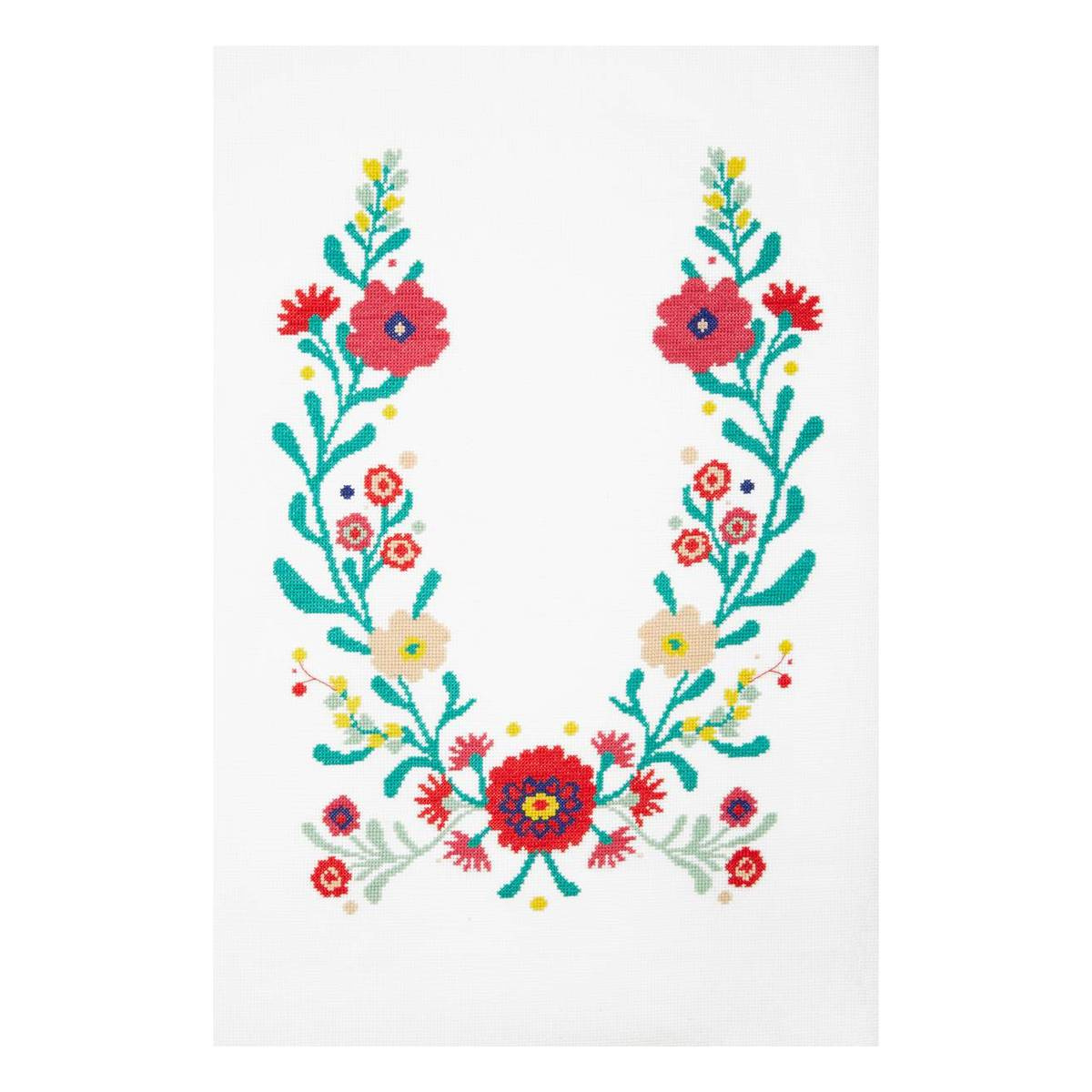 Free Pattern Dmc Floral Frame Cross Stitch 0191 | Hobbycraft for Free Printable Dmc Cross Stitch Patterns