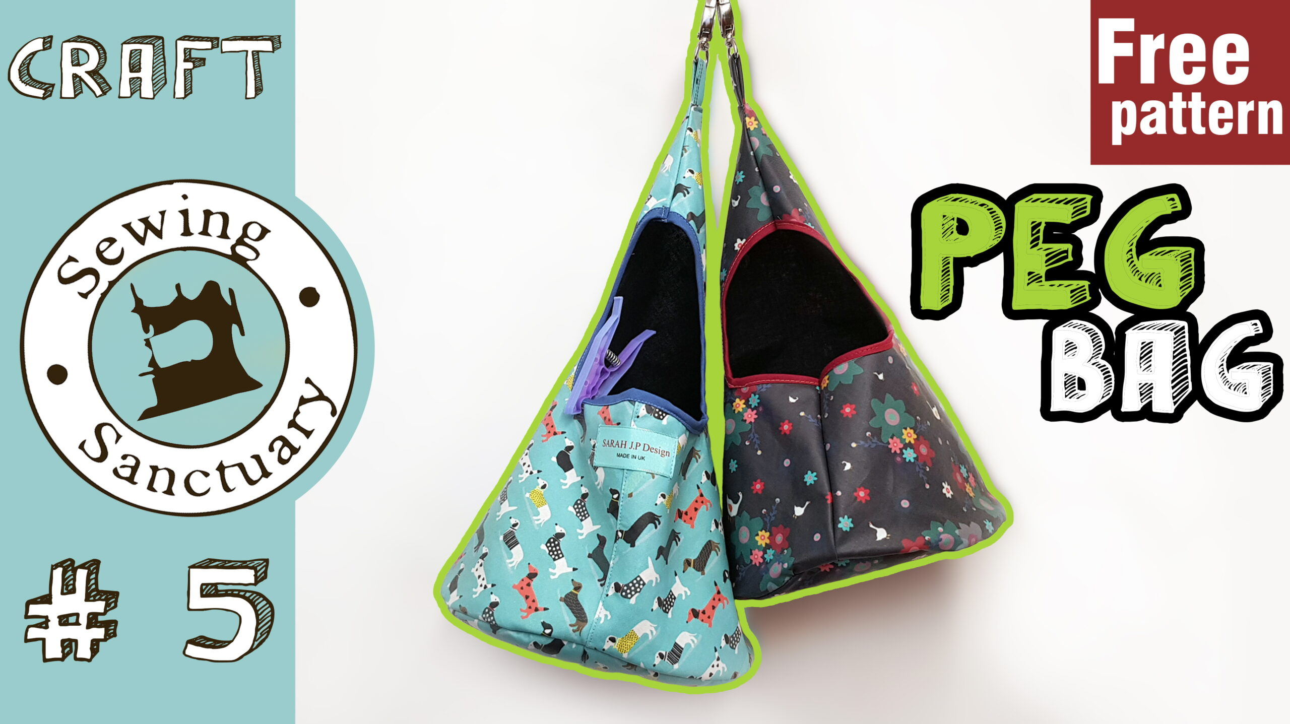 Free Peg Bag Downloadable Pattern - Sewing-Sanctuary within Free Printable Peg Bag Patterns