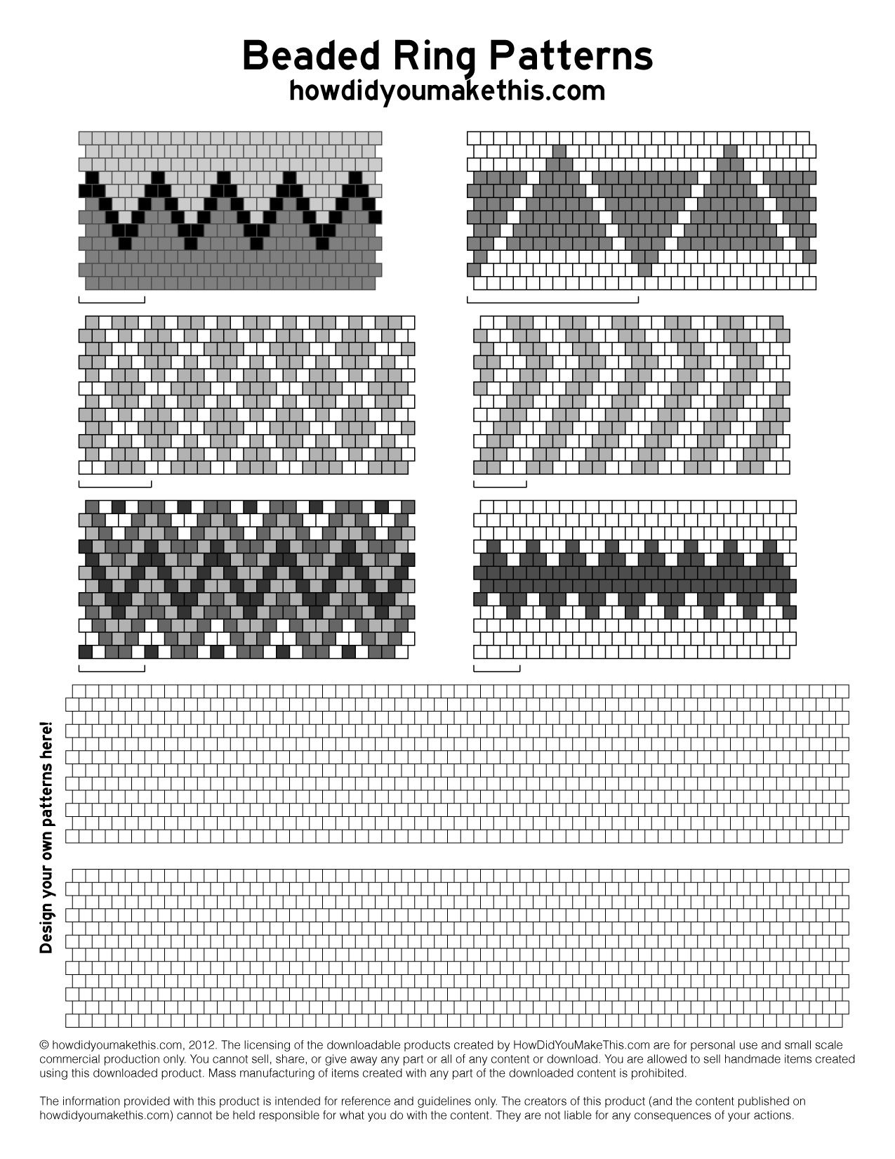 Free Peyote Stitch Patterns 2025 | Trusteehagan with Free Printable Peyote Patterns