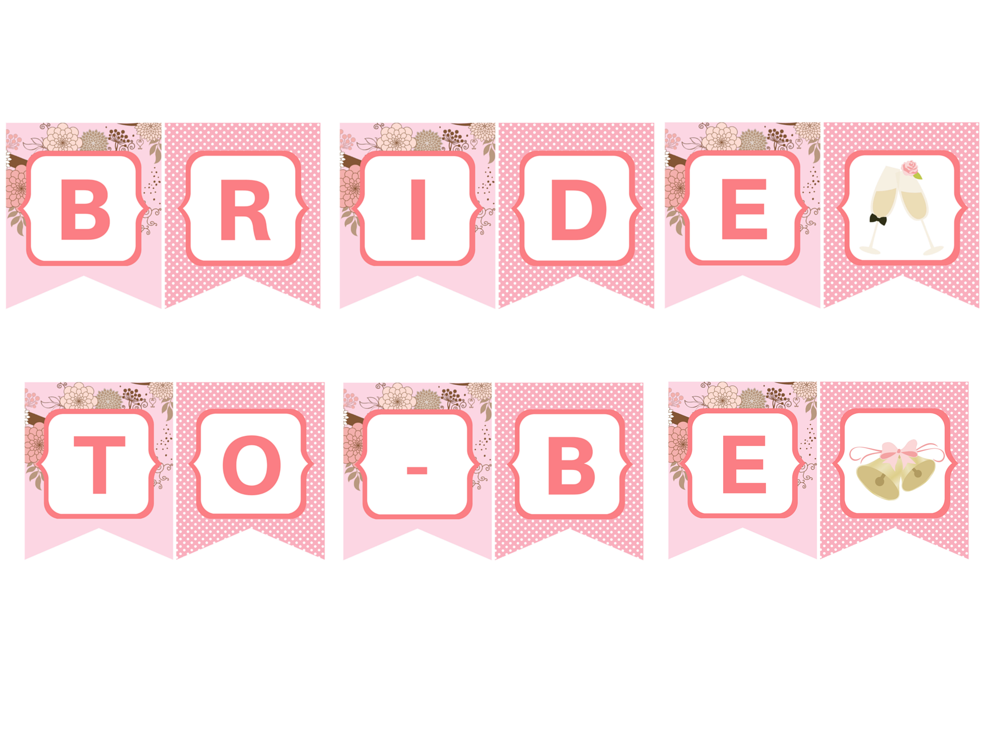 Free Pink Bride To Be Banner - Magical Printable inside Free Printable Bride to Be Banner
