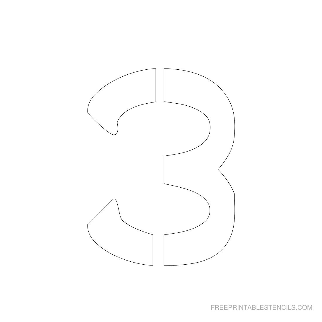 Free Printable 3 Inch Number Stencils 1-10 - Worksheets Library regarding 3 Inch Number Stencils Printable