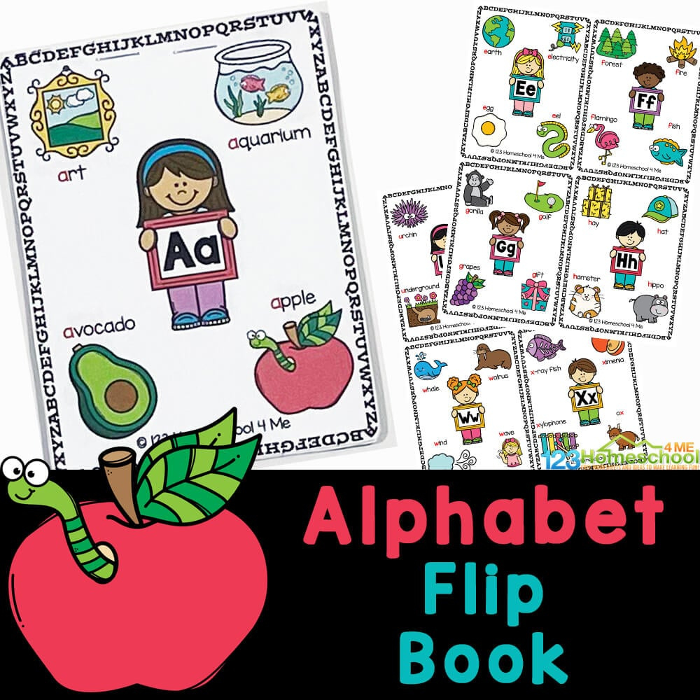 Free Printable Alphabet Flip Book For Kids with regard to Free Alphabet Flip Book Printable