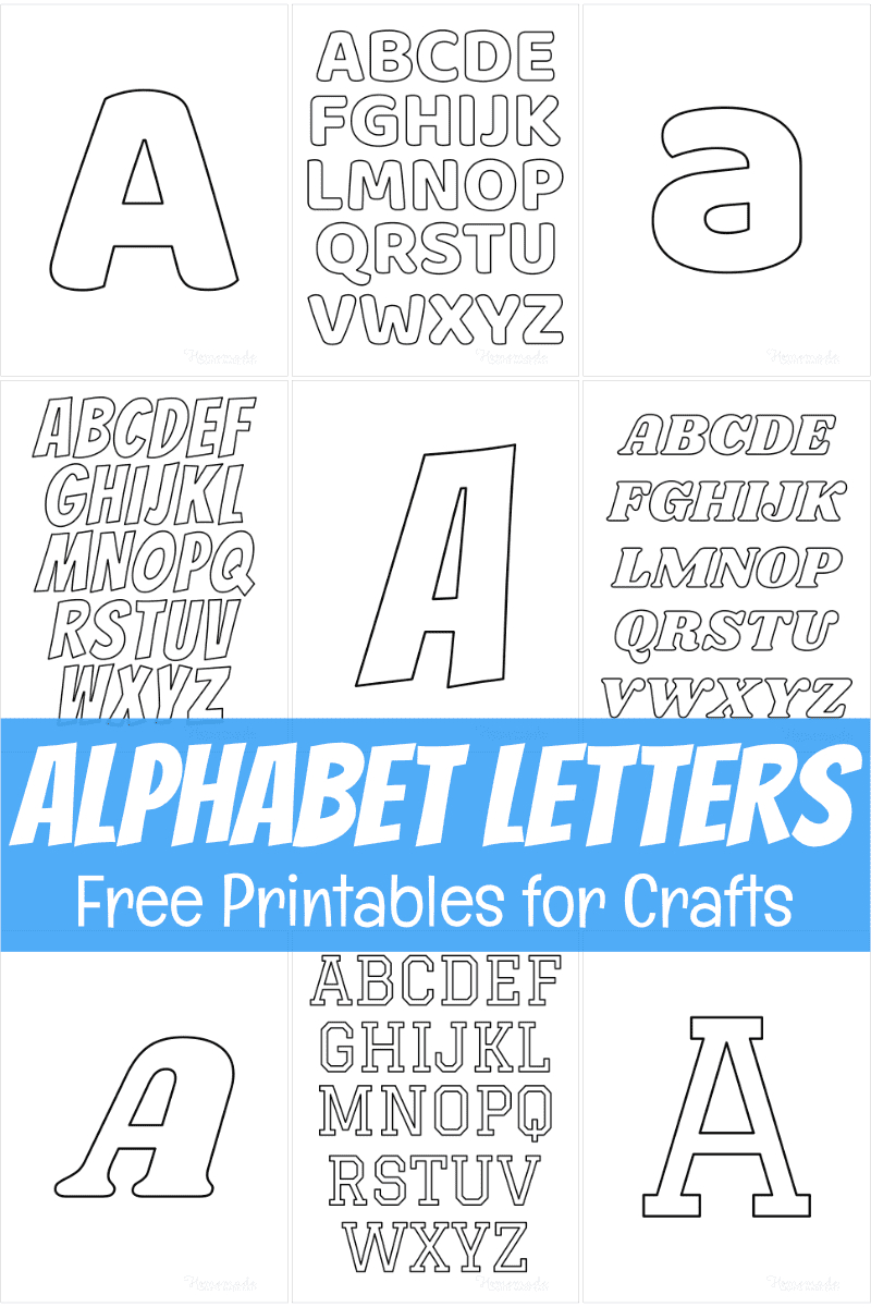 Free Printable Alphabet Letters For Crafts pertaining to Free Printable 4 Inch Letters