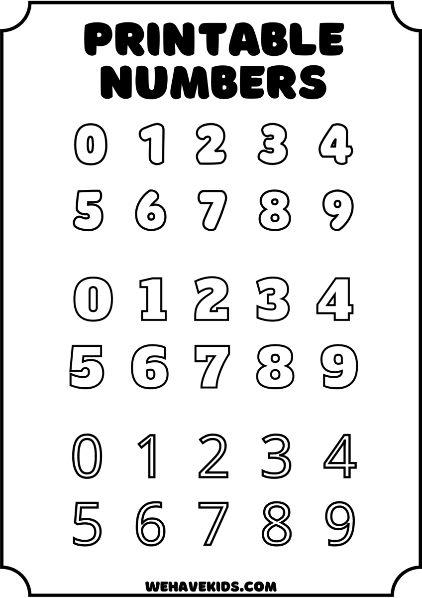 Free Printable Alphabet Stencils For Kids: Crafts, Decor, And More intended for Printable Number Stencils