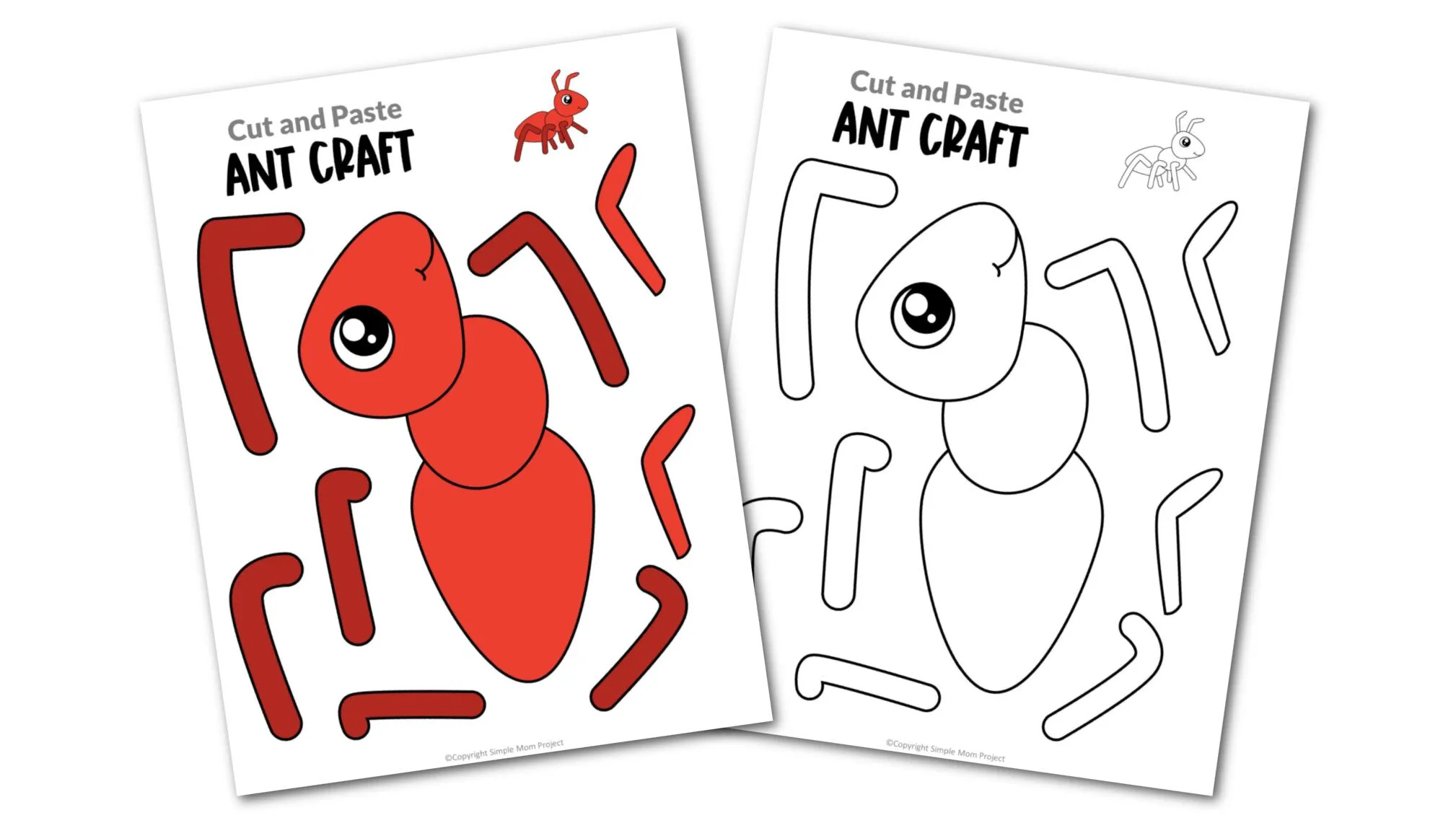 Free Printable Ant Craft Template – Simple Mom Project in Free Printable Ant Template