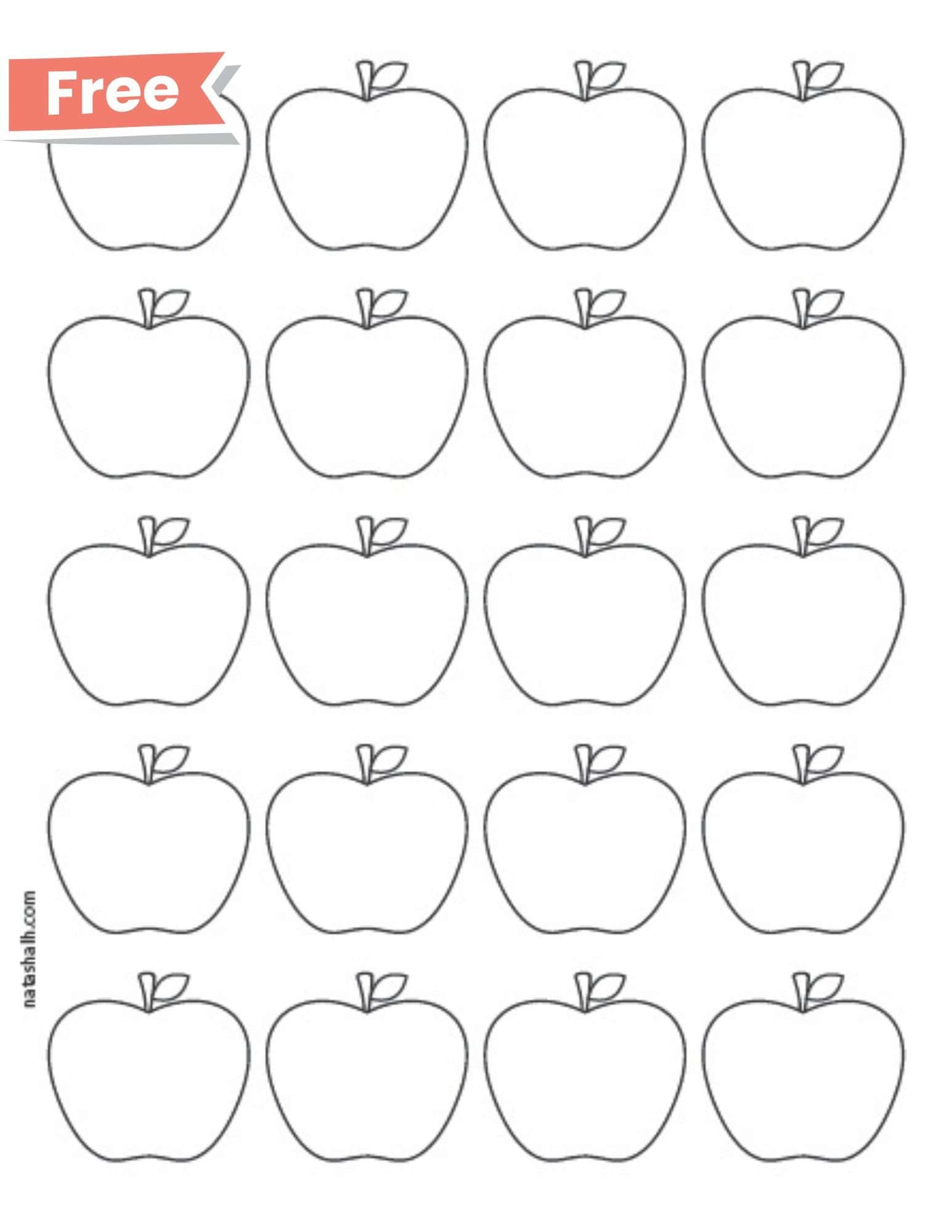 Free Printable Apple Templates - The Artisan Life regarding Free Apple Pattern Printable
