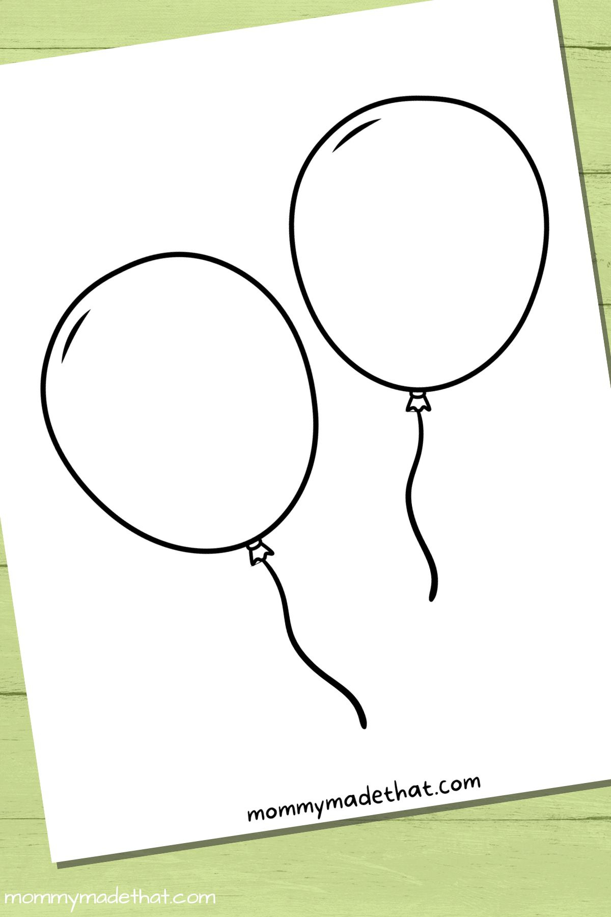 Free Printable Balloon Templates (Different Sizes!!) with Free Printable Balloon Stencils