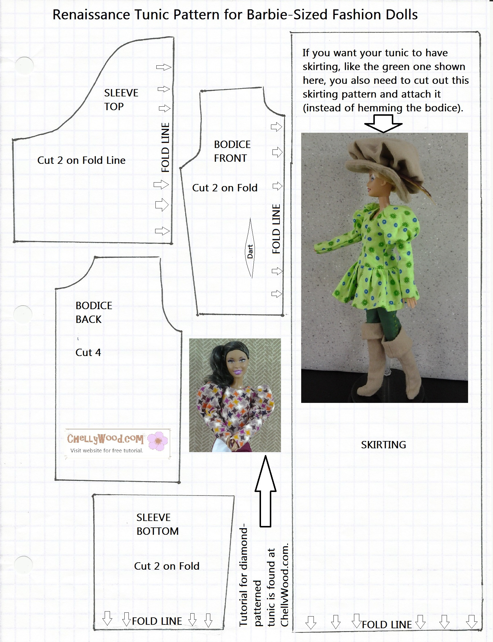 Free Printable Barbie Doll Clothes Patterns - Free Doll Clothes pertaining to Free Printable Patterns For Barbie Doll Clothes
