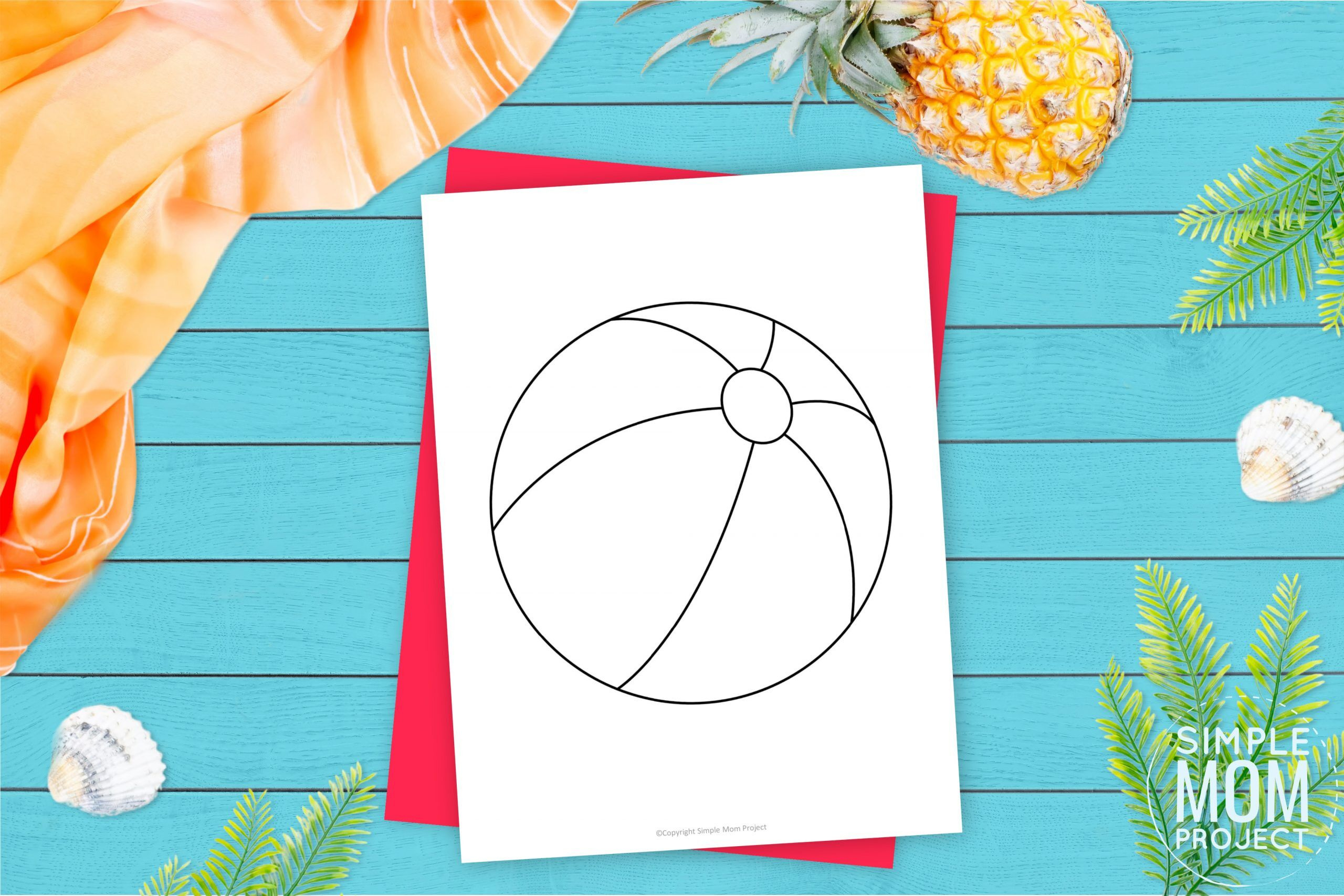 Free Printable Beach Ball Template – Simple Mom Project pertaining to Free Printable Beach Ball Pattern