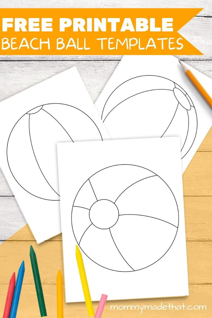 Free Printable Beach Ball Templates And Coloring Pages in Free Printable Beach Ball Pattern