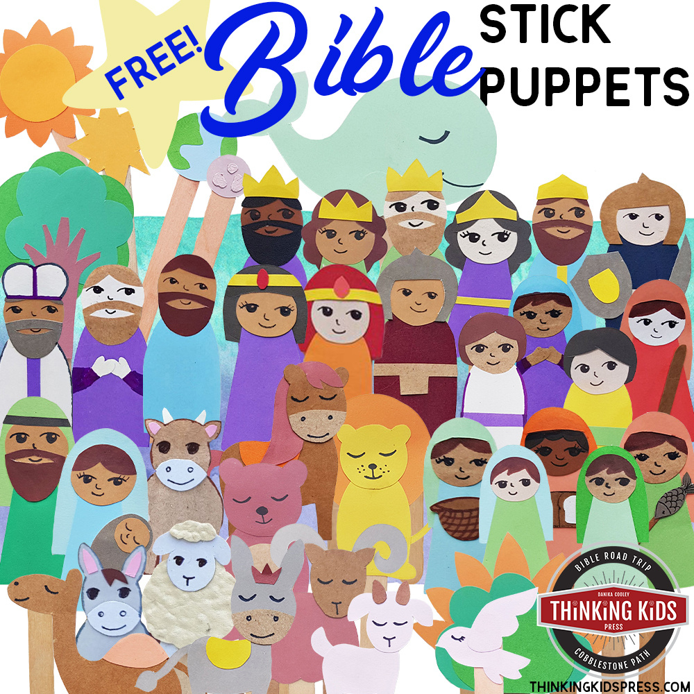 Free Printable Bible Stick Puppets - Thinking Kids with Free Printable Bible Figures