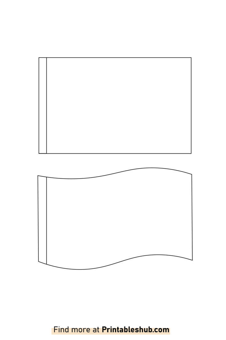 Free Printable Blank Flag Template Pdf throughout Blank Flag Template Free