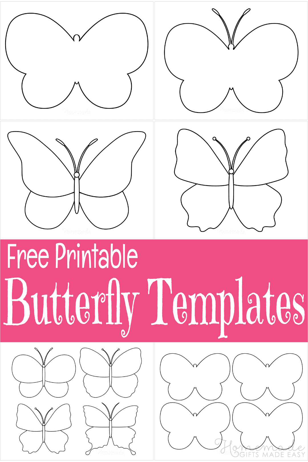 Free Printable Butterfly Templates &amp;amp; Outlines throughout Free Printable Butterfly