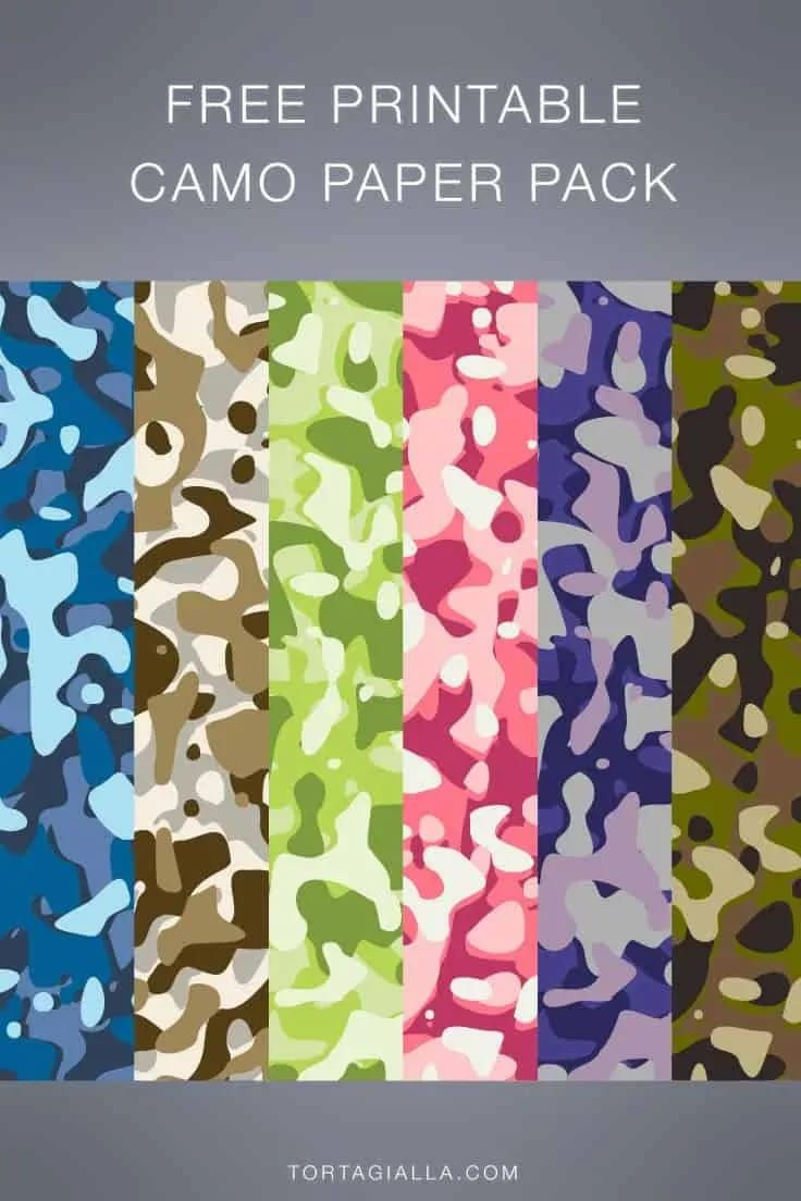 Free Printable Camo Paper - Camouflage Pattern Design Pack with Free Printable Camouflage Patterns