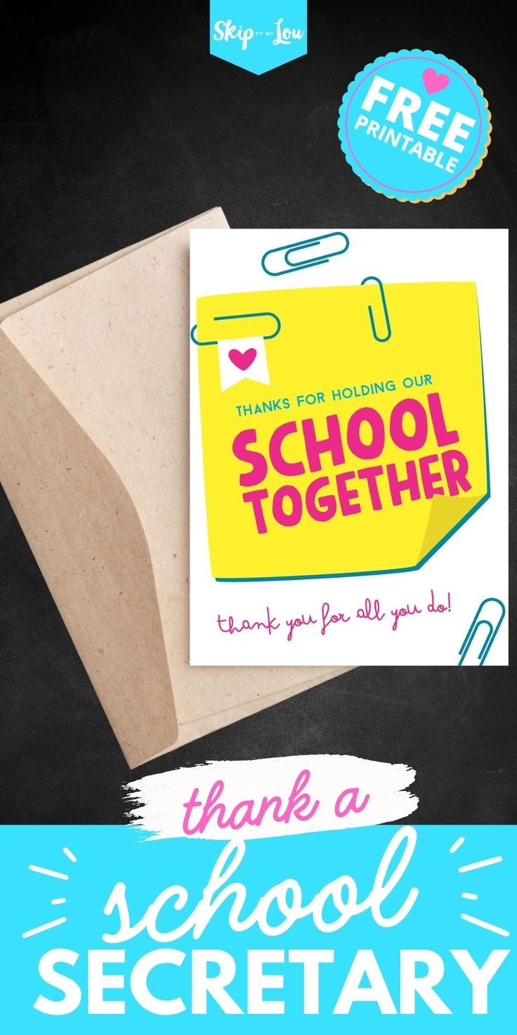 Free Printable Card For School intended for Free Printable Administrative Assistant Cards